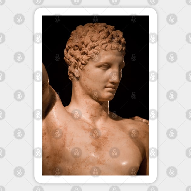 Greece. Ancient Olympia. Hermes by Praxiteles. Detail. Sticker by vadim19